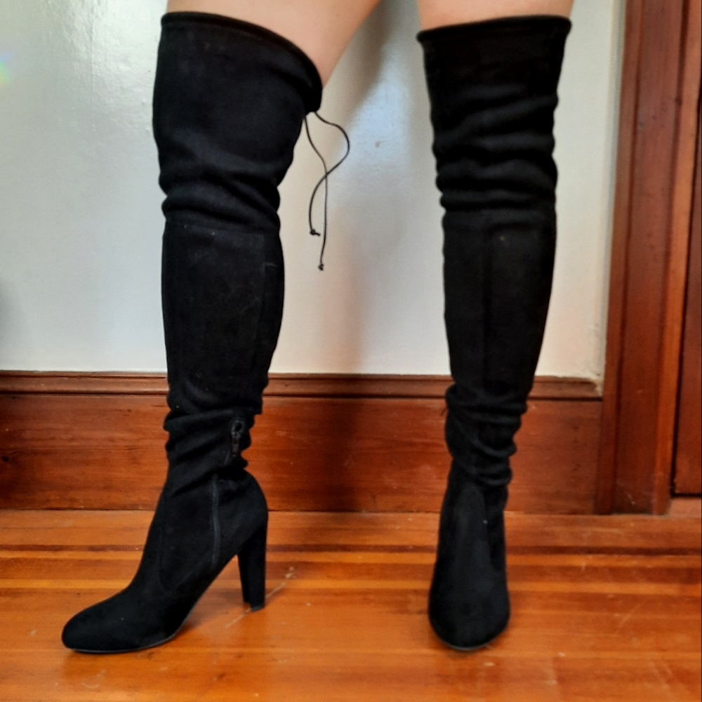 Thigh high boots, size 9